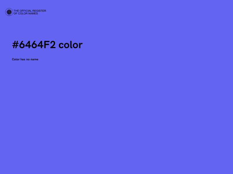 #6464F2 color image