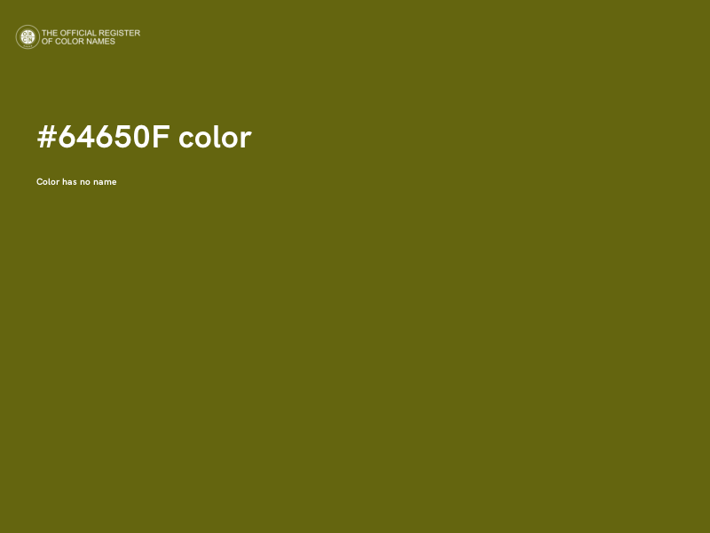 #64650F color image