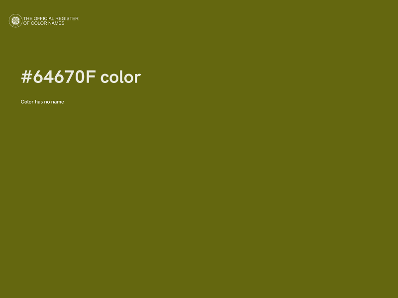 #64670F color image