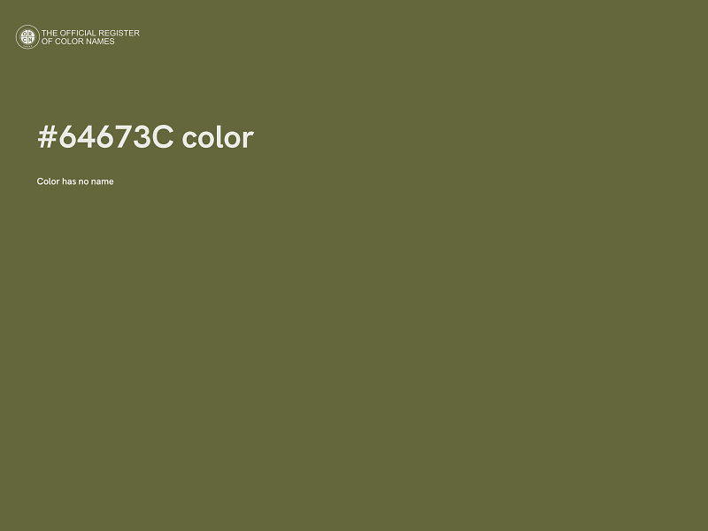#64673C color image