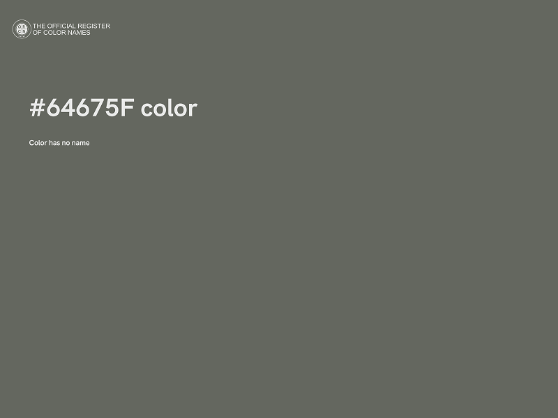 #64675F color image