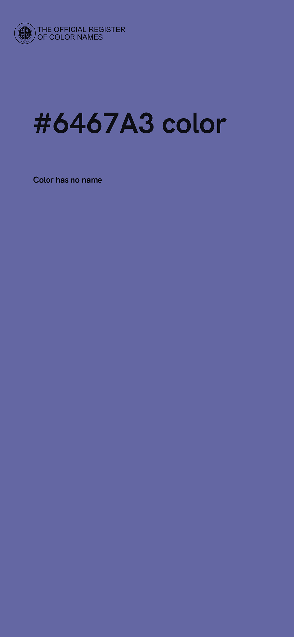 #6467A3 color image
