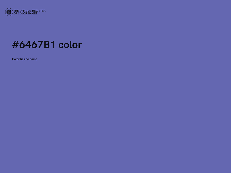#6467B1 color image