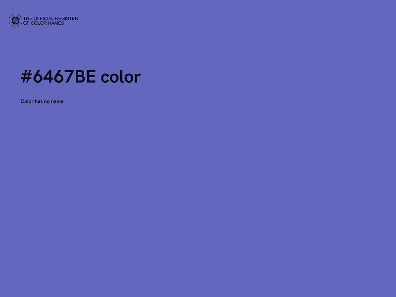 #6467BE color image