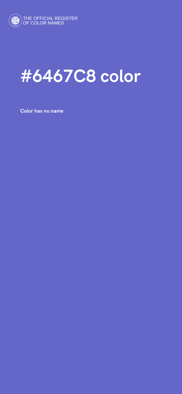 #6467C8 color image