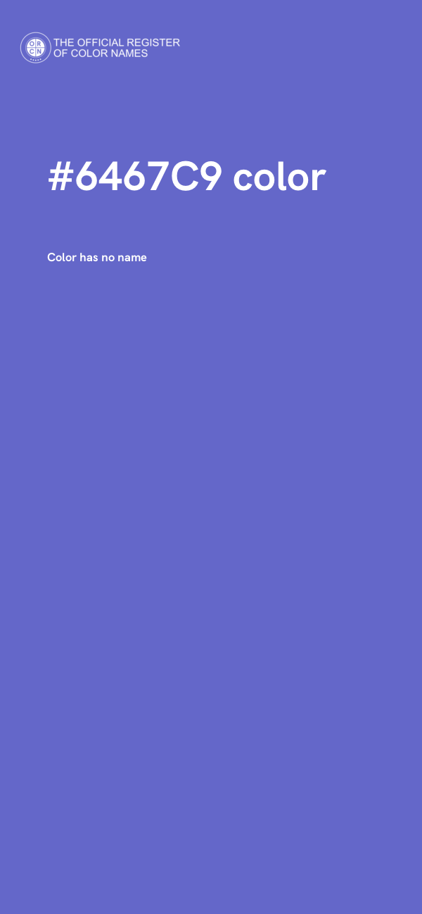 #6467C9 color image