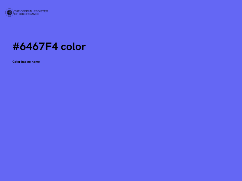 #6467F4 color image