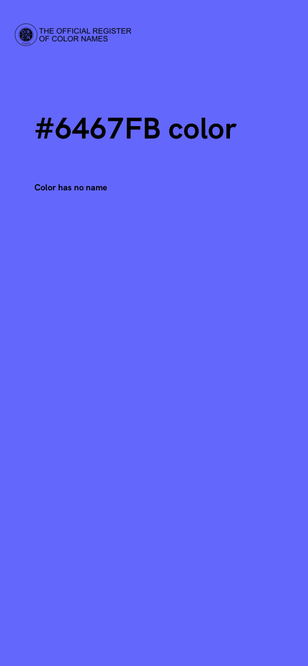 #6467FB color image