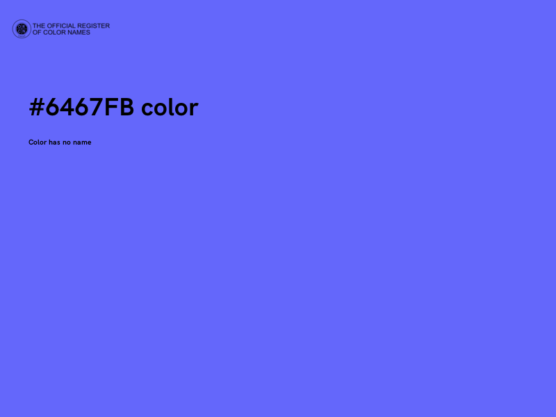 #6467FB color image