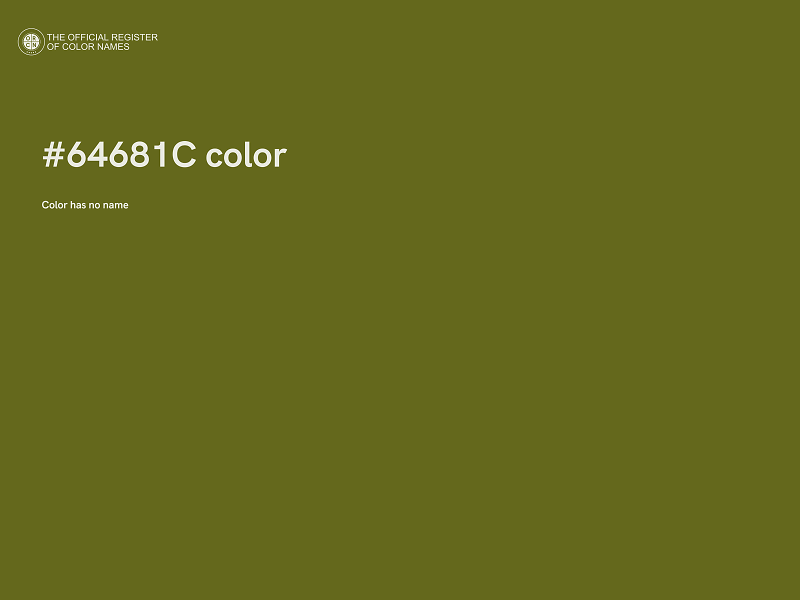 #64681C color image