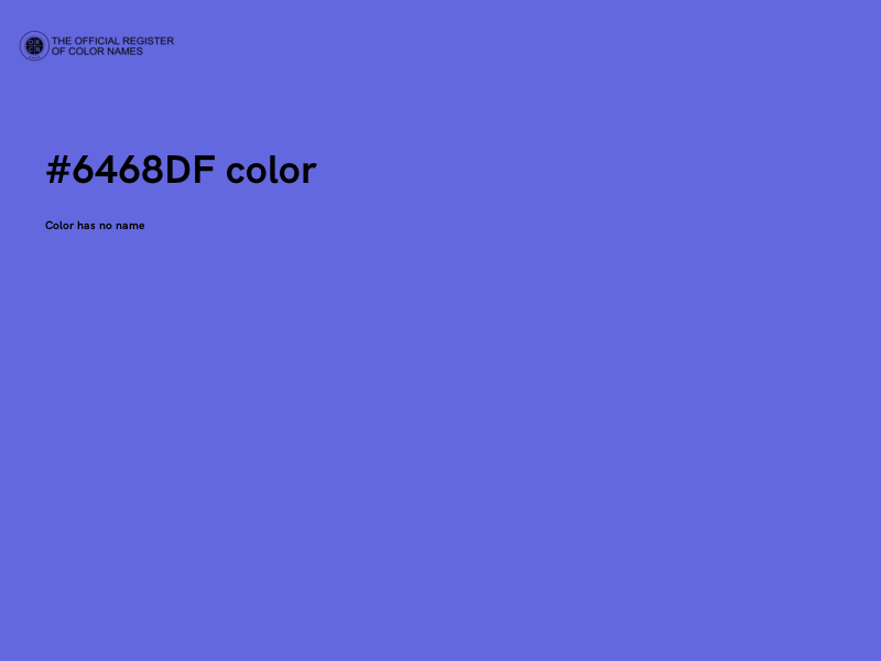 #6468DF color image