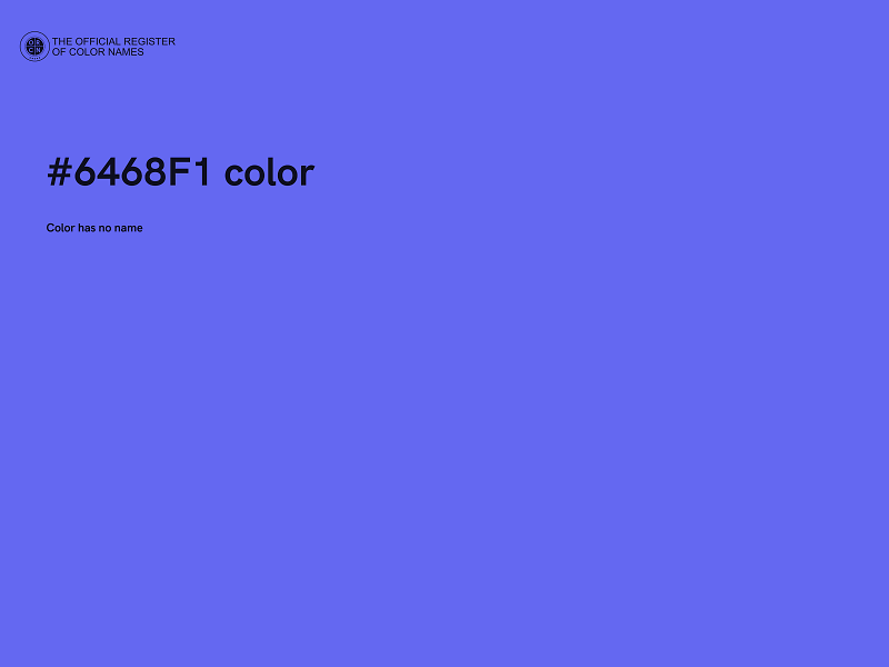 #6468F1 color image