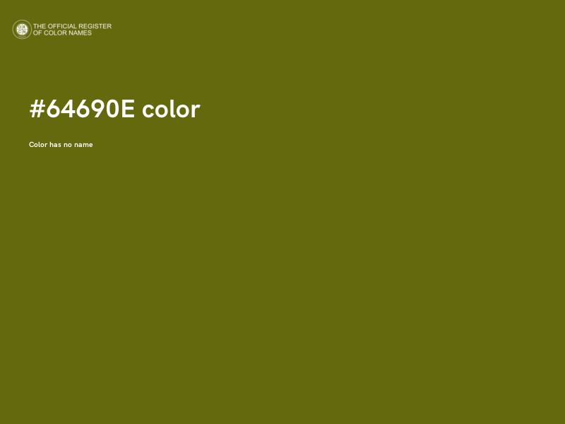 #64690E color image