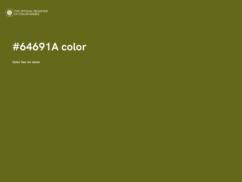 #64691A color image