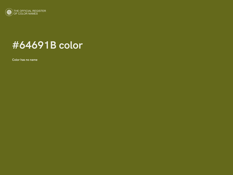 #64691B color image