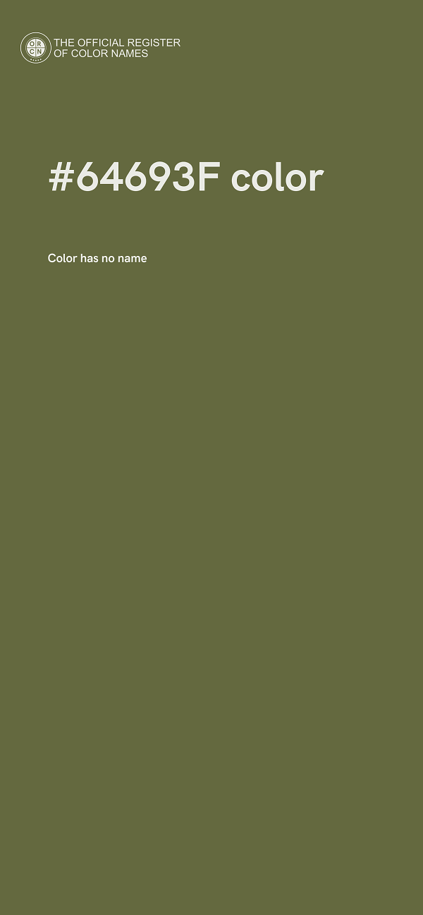 #64693F color image