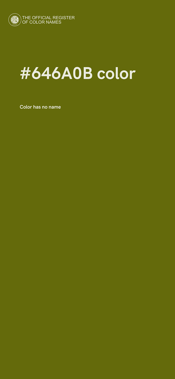 #646A0B color image