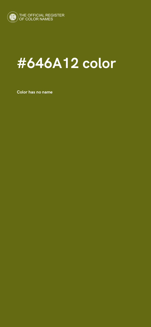 #646A12 color image