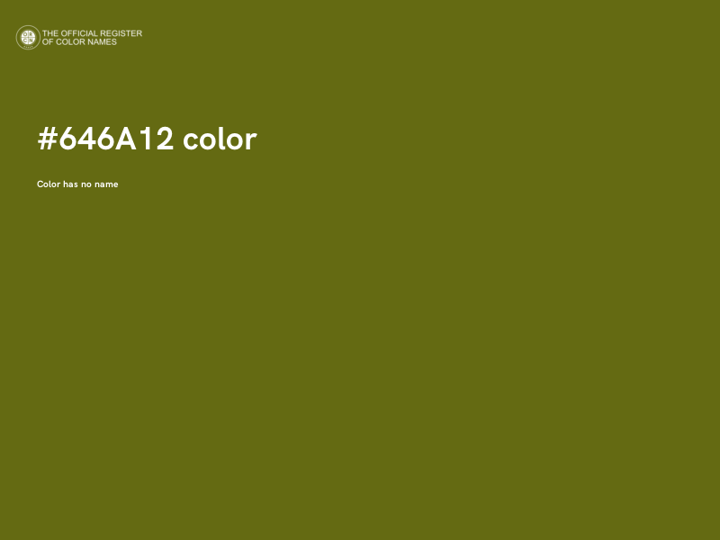 #646A12 color image
