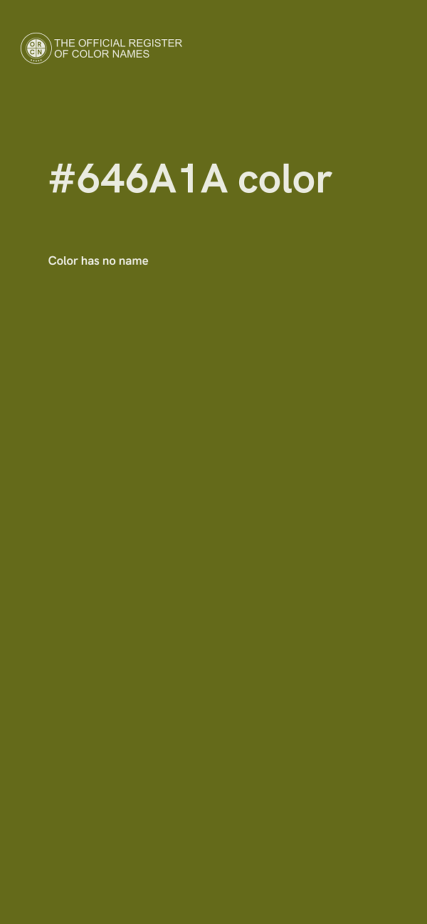 #646A1A color image