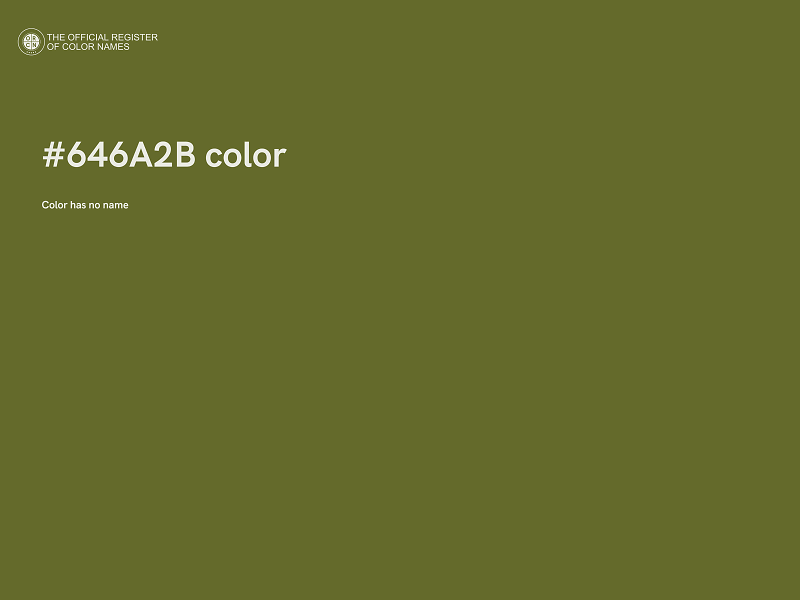 #646A2B color image