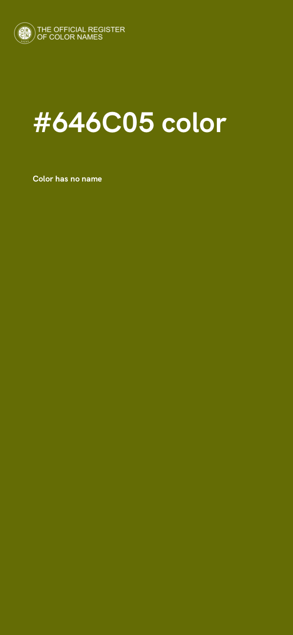 #646C05 color image