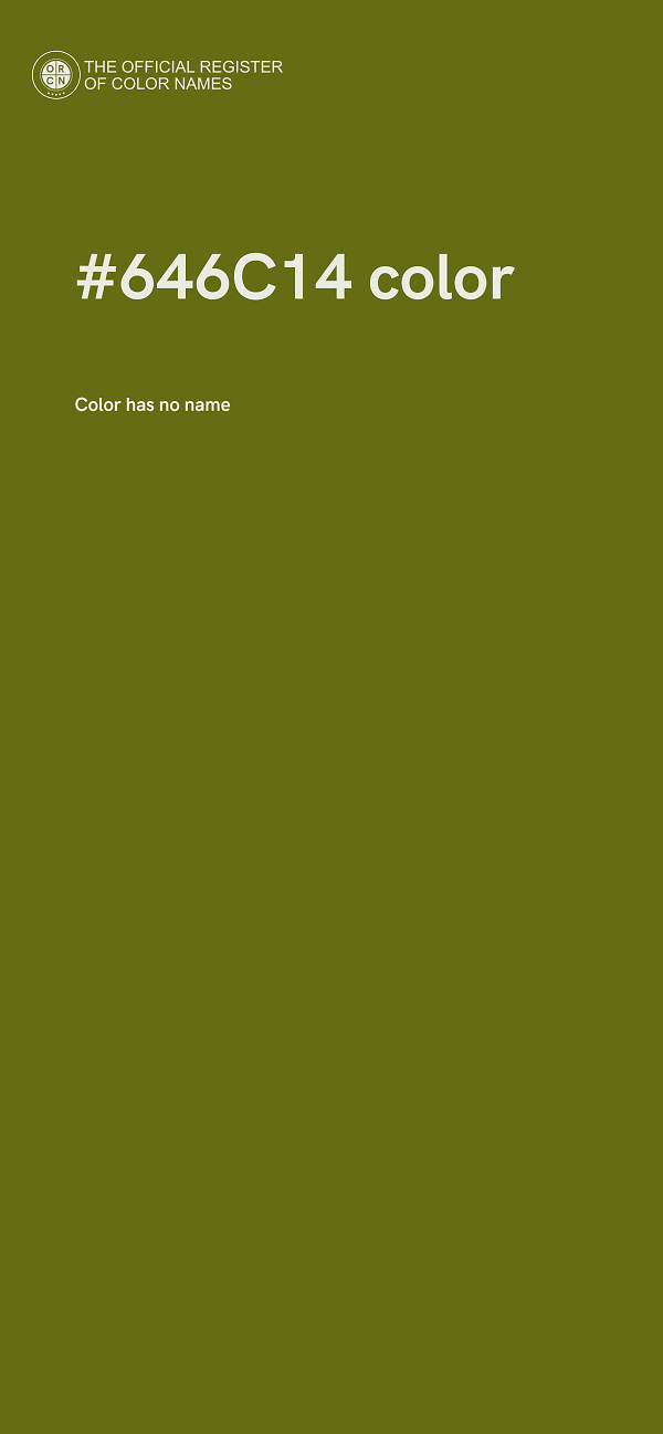 #646C14 color image