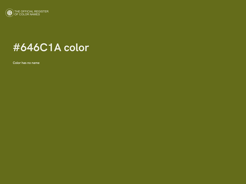 #646C1A color image