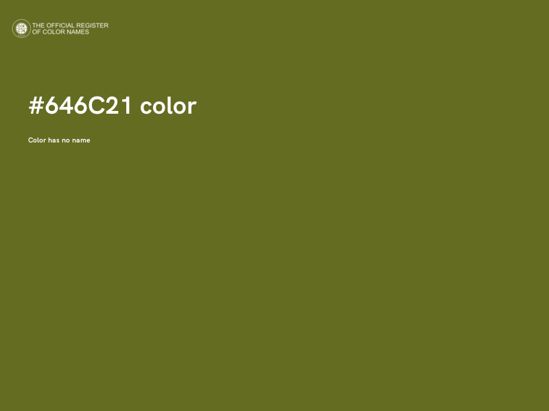#646C21 color image