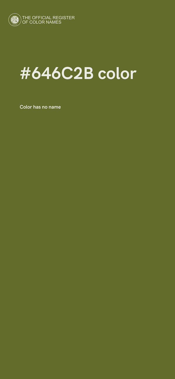 #646C2B color image