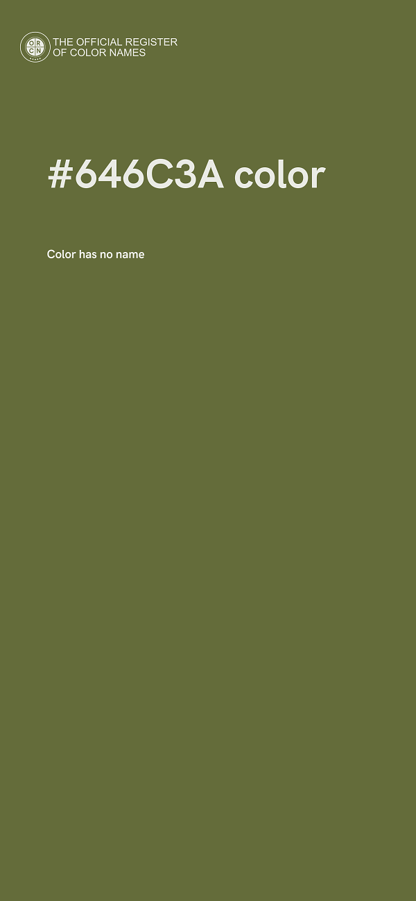 #646C3A color image
