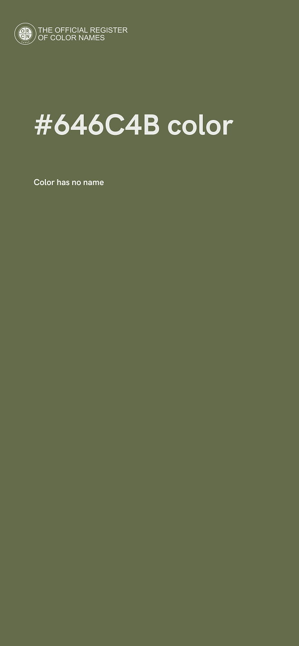 #646C4B color image