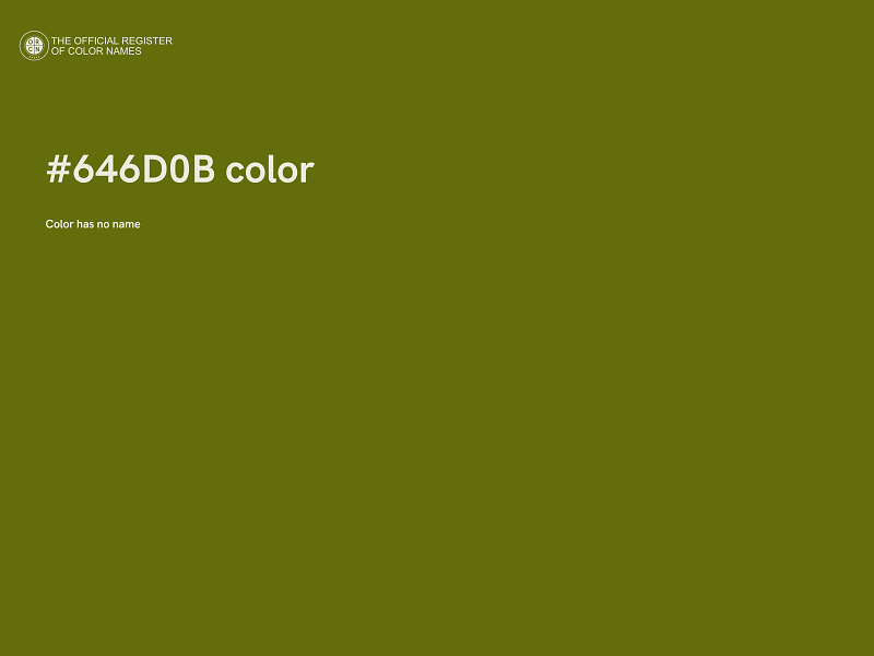 #646D0B color image