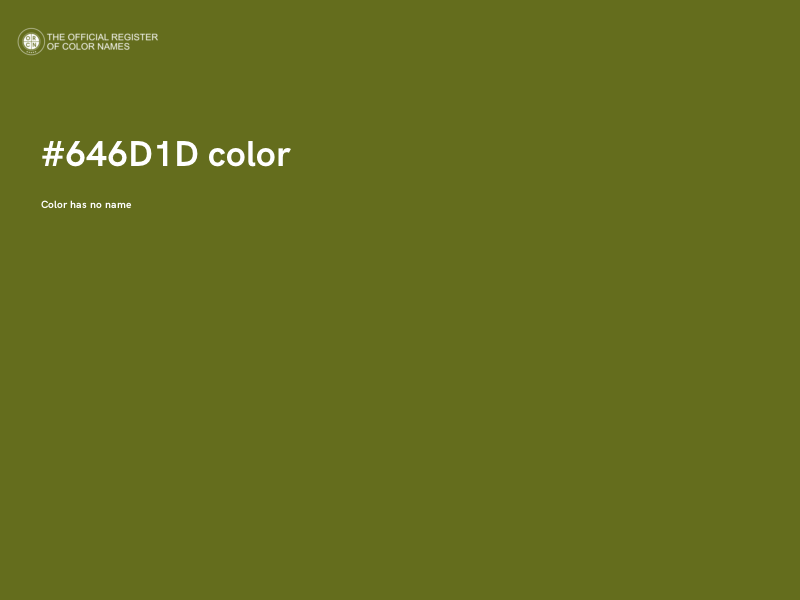 #646D1D color image