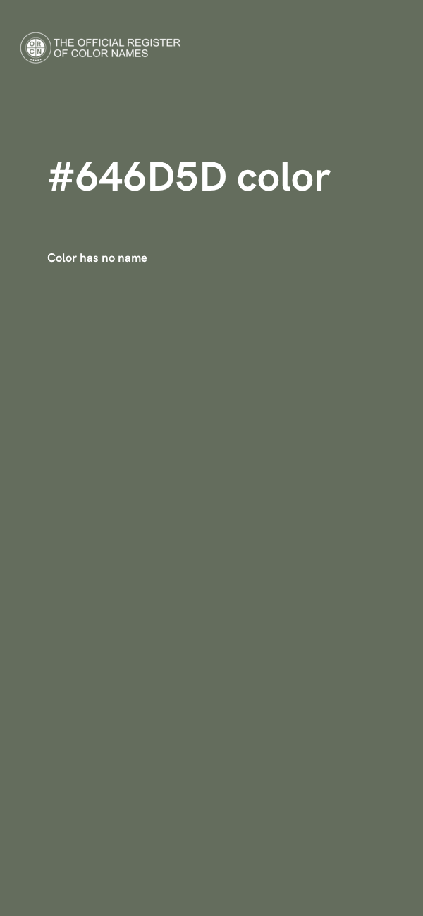 #646D5D color image
