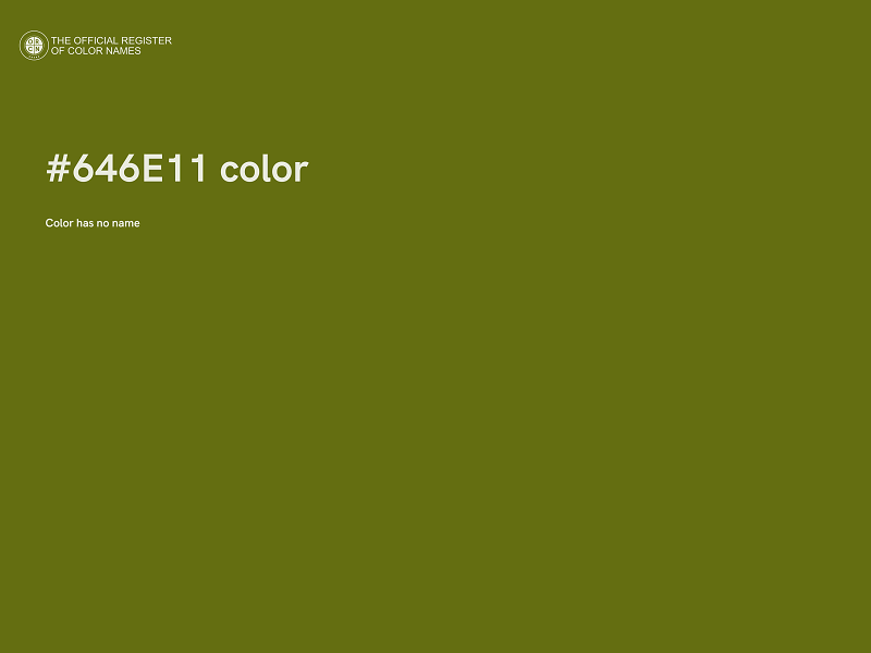 #646E11 color image