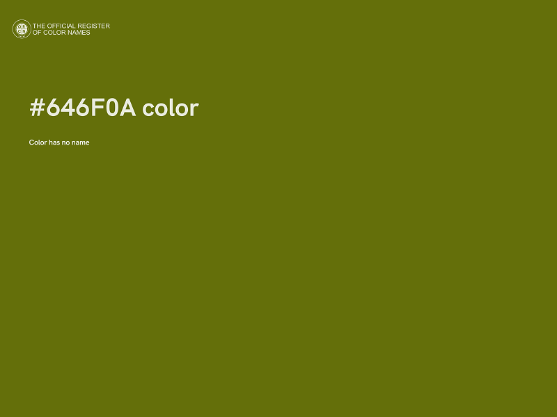 #646F0A color image