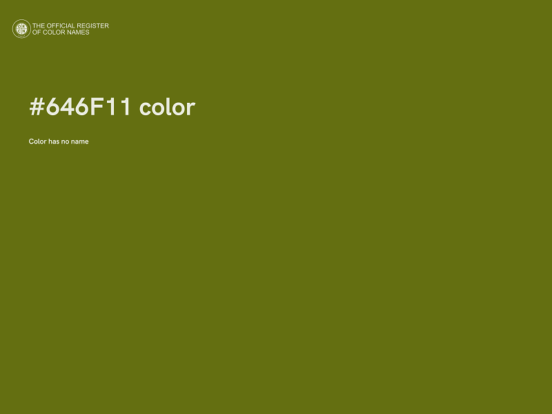 #646F11 color image