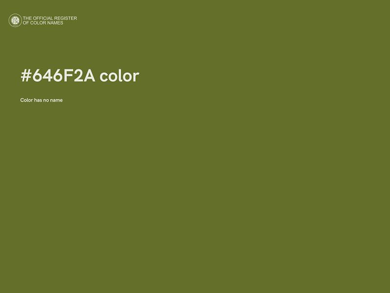 #646F2A color image