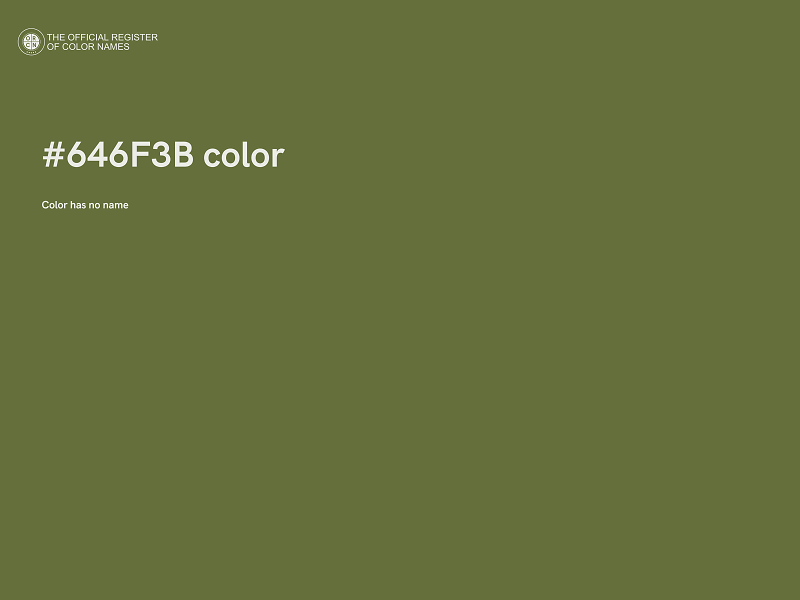 #646F3B color image