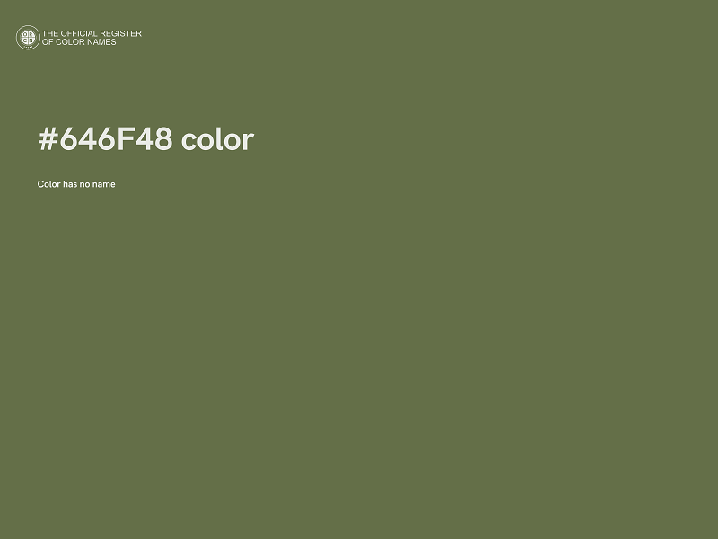 #646F48 color image