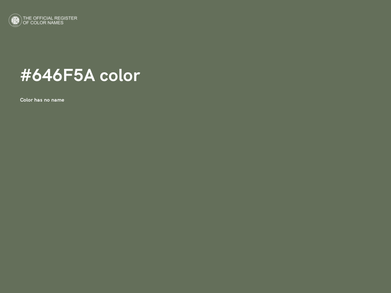#646F5A color image