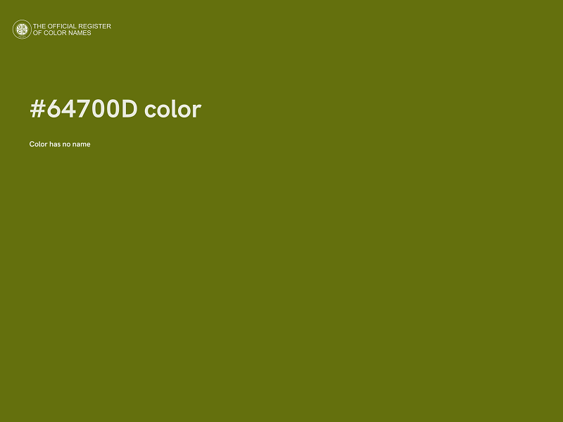 #64700D color image