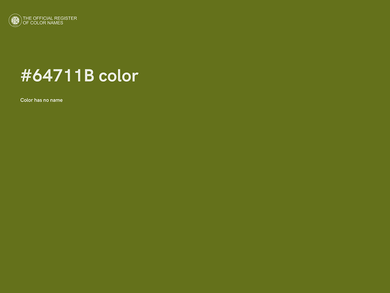 #64711B color image