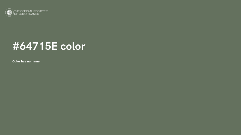 #64715E color image