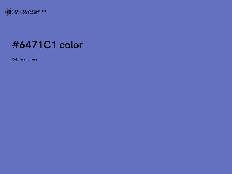 #6471C1 color image