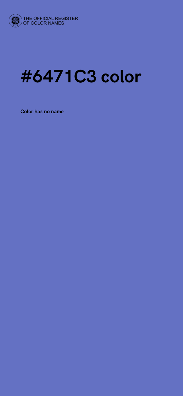 #6471C3 color image