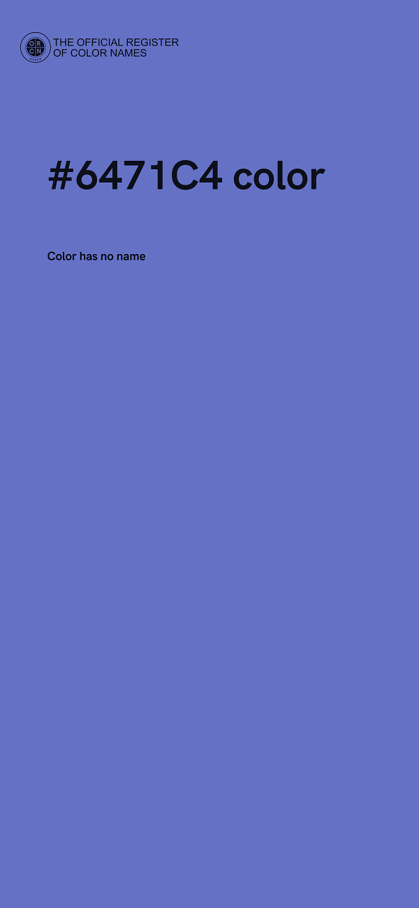 #6471C4 color image