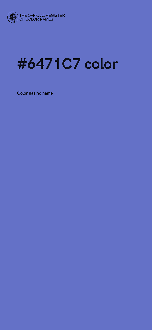 #6471C7 color image