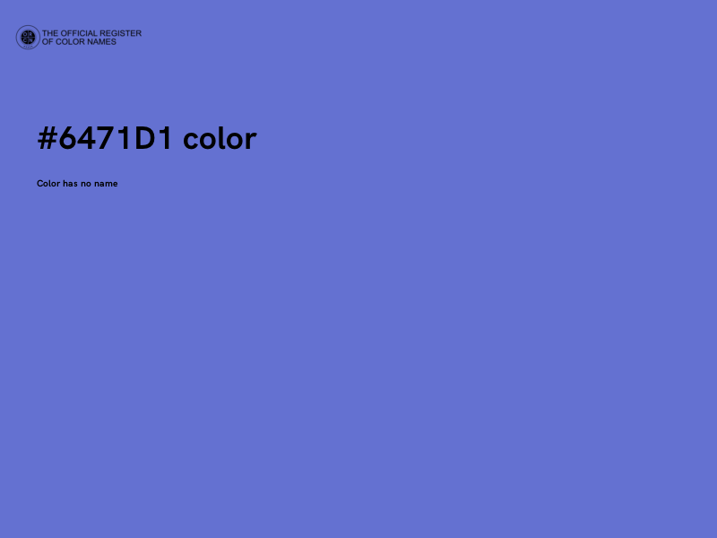 #6471D1 color image